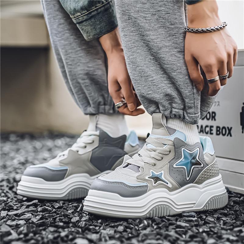 Street Platform Skateboard Schuhe Herren Mode Sterne Designer Schuhe Herren Trendy Casual Herren Leder Sneaker zapatillas de hombre