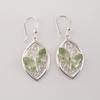 Green Amethyst Gemstone Sterling Silver Handmade Earring, 925 Silver Women Jewelry, Engagement Gift, CE-24-14
