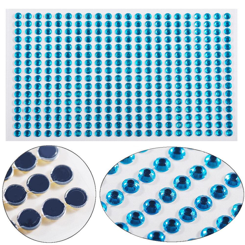 3-6mm Electric syllable face stickers eyebrows face stickers diamond nail art pearl stickers masquerade face decoration diamonds