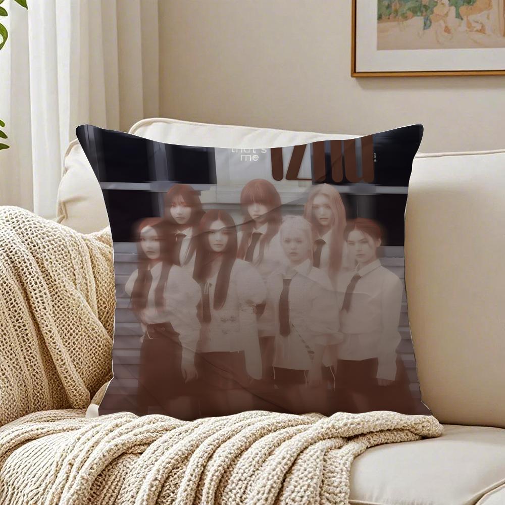 GirlGroup Kpop Iizna Cushion Cover Pillowcase Antidustmite Living Room Sofa Decor Cushion Room