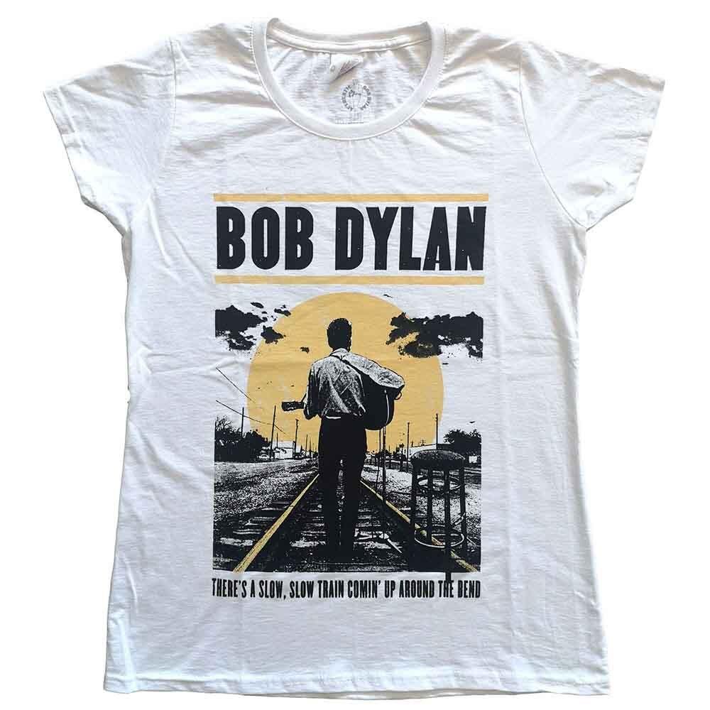 Bob Dylan Women s Slow Train T-Shirt White 2XL