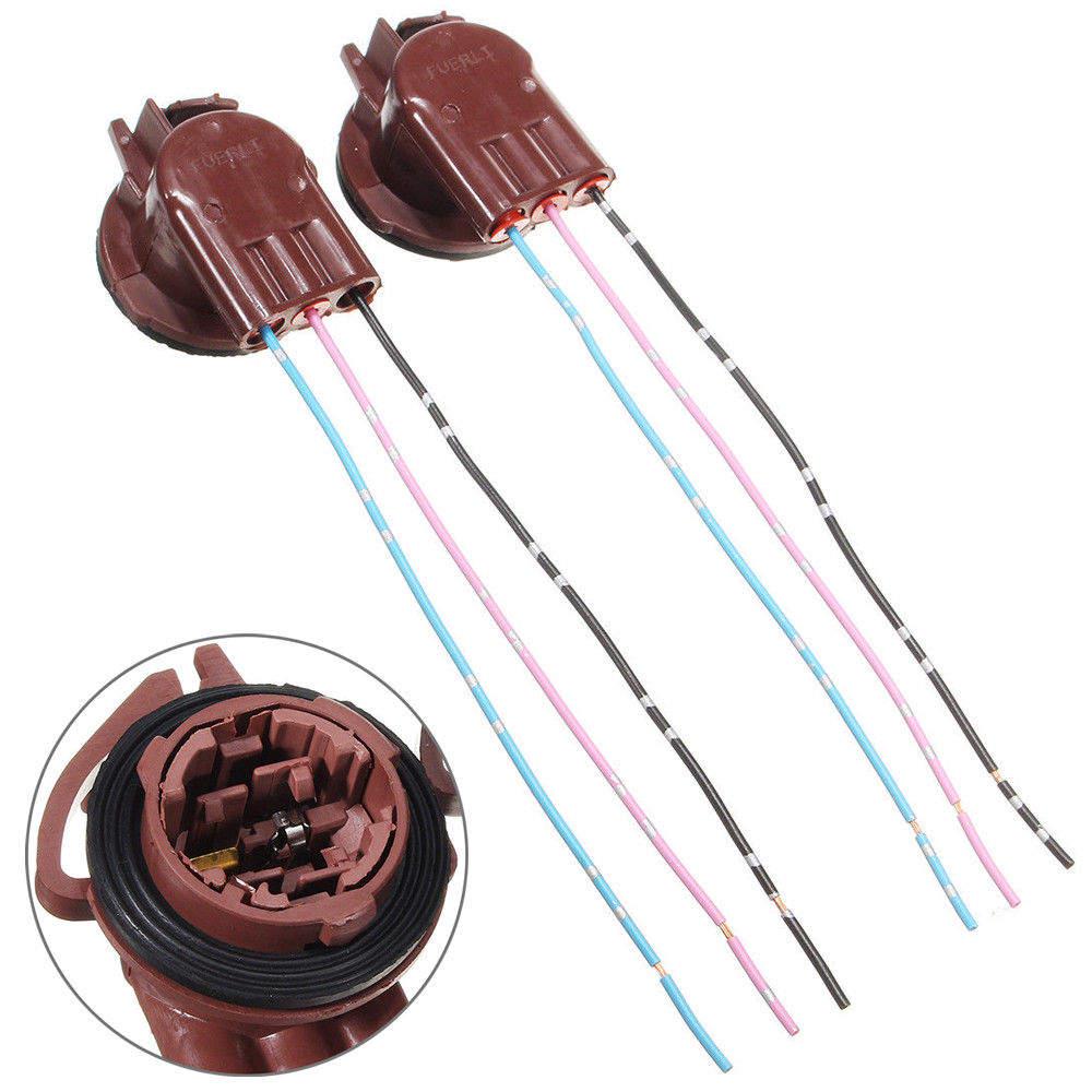 Buy 2pc 3157 4157 Bulb Soc Brake Turn Signal Light Harness Wire Plug