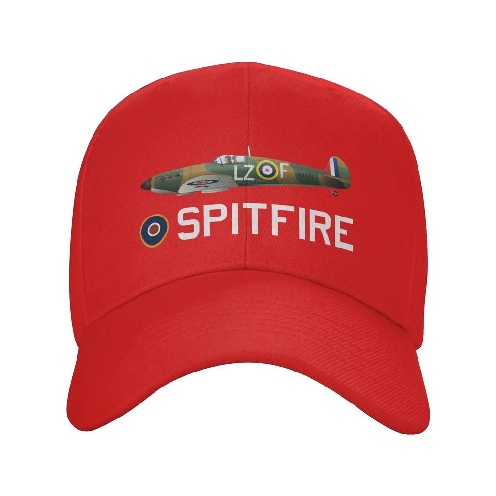 Custom Supermarine RAF Spitfire Baseball Cap Women Unisex Adjustable Adult WW War Fighter Aircraft Plane Airplane British Dad Hat