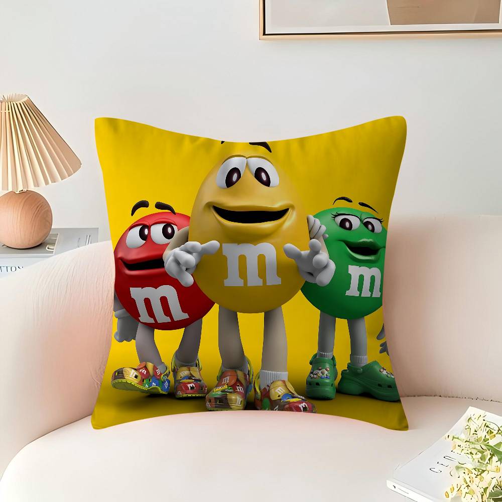 M-M And M-Ms Cushion Cover Pillowcase Upholstery Sofa Throw Pillow Home Decor Pillowcas