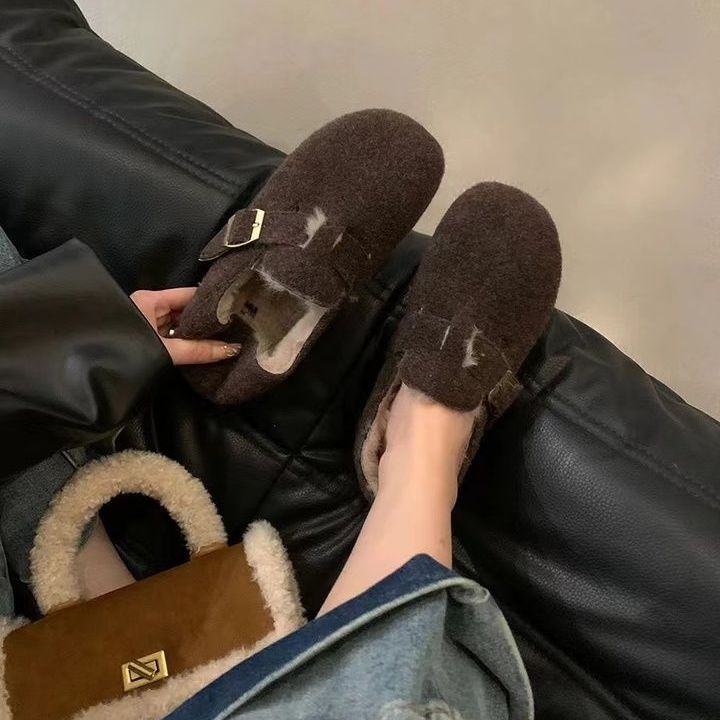 

Женские утепленные и утолщенные теплые и не утомляющие ноги толстые подошвы увеличивающие рост удобные водонепроницаемые нескользящие повседневные спортивные хлопковые туфли 40 темно-коричневого