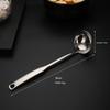 304 Stainless Steel Spoon Set for Home Use, Long Handle Hot Pot Spoon, Soup Spoon, Slotted Spoon, Large Deep and Thick 304 Spoons