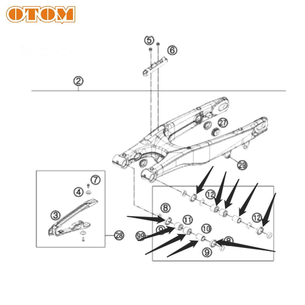 For KTM HUSQVARNA Swing ARM Maintenance Kit Motocross Bearing Oil Seal Bushing EXC SXF XCF FC FE TE TC 05-15 Motorcycle Parts