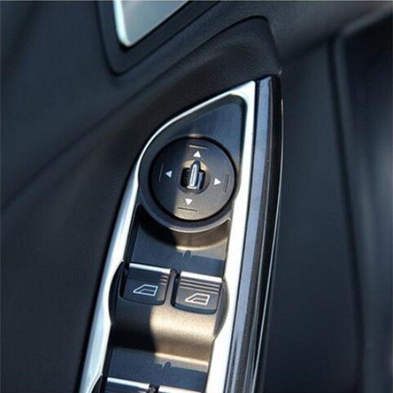 For Ford Focus 3 MK3 2012-2018 Car Styling Accessories Window Lift Panel Interior Door Armrest Handle Frame Trim Sticker