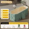 Foldable Full Body Bath Tub for Adults & Couples - Compact Household Bath Basin & Children's Sitz Bath