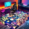 Custom Name Personalized Five Nights at Freddy's Print Carpet, Versatile Home Decor Rug, for Playroom, Apartment, Balcony, Entryway, Hallway Gift