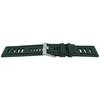 Watch Strap - MY-MONTRE - 24mm Diver - Green - Silicone - Brushed Stainless Steel Buckle