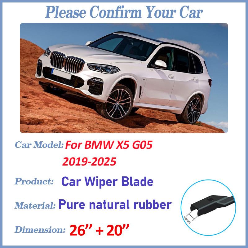 Car Front Wiper Blades For BMW X5 G05 Accessories G18 F95  -2025 Durable Windshield Windscreen Wipers Blades Strip Tools