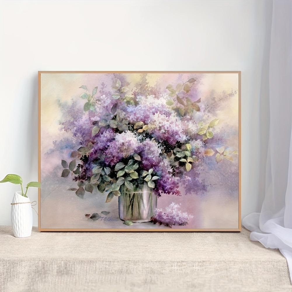 Flower Watercolor Art Painting Poster Canvas Printing Wall Art Home Decoration Frameless Painting 20X30cm
