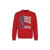 Converse Unisex Logo Printing Round-neck Sweatshirt Red 10018354-A02