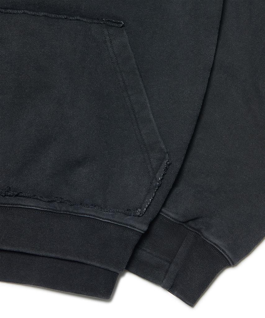 Nomanual R.P Layer Hooded Zip-Up - Washed Black