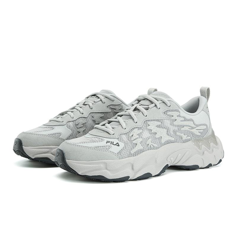 FILA Abrasion Resistant, Breathable, Lightweight Low top Chunky Sneakers Men's Mushroom Gray F12M622142FOM