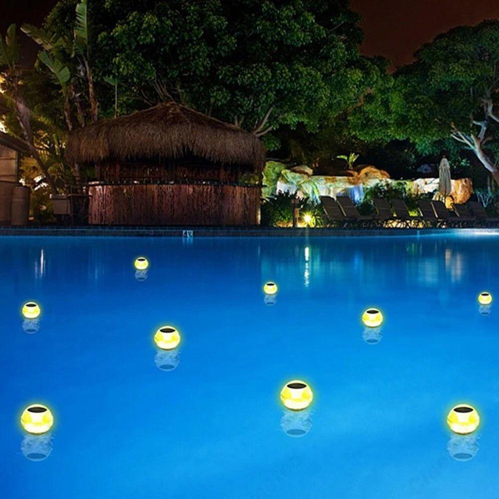 Solar Powered Solar Water Floating Light Color Changing Ambient Decorative Lamp  Courtyard Pool