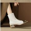 Fashion Spring Autumn and Winter Small Fragrant Short Boots European and American Square Head Fashion Women's Boot Zapatillas De Mujer