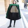 Women's Medium and Long Cotton-padded Clothes Over The Knee Large Size Winter Clothes New Hooded Loose Cotton-padded Jacket
