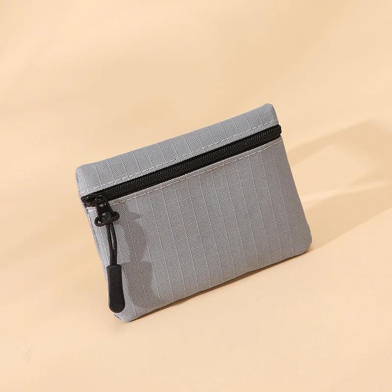 Oxford Cloth Coin Purse Women Zipper Coin Pouch Key Earphone Data Cable Card Bag Credit Card Holder Kids Mini Cute Purse
