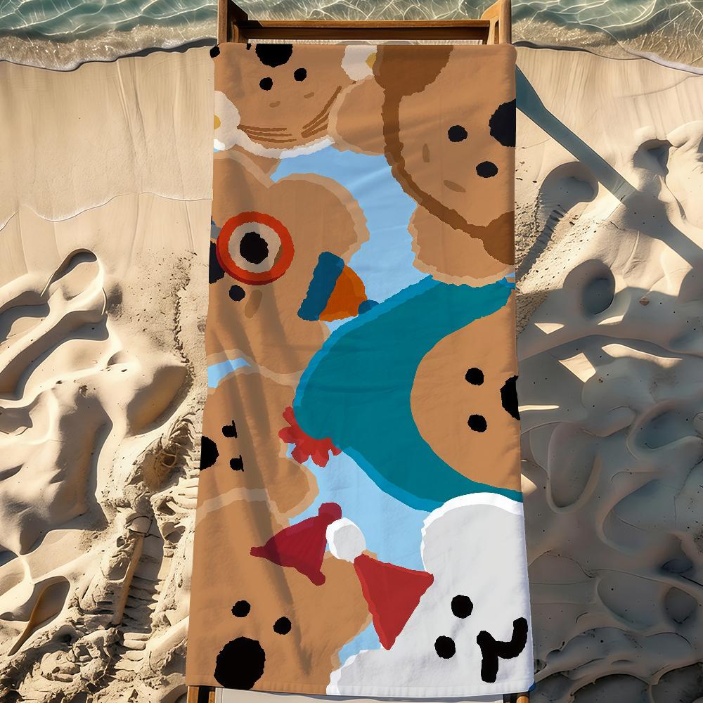 Cartoon Quokka Brand D-dinotaeng-S Towel Sports Quick Dry Travel Camping Gear Sandproof Soft Light Large Beach Towel