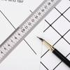 Stainless Steel Metal Ruler Precision Double-sided Ruler Test Measuring Ruler Multifunctional Stationery Student Ruler