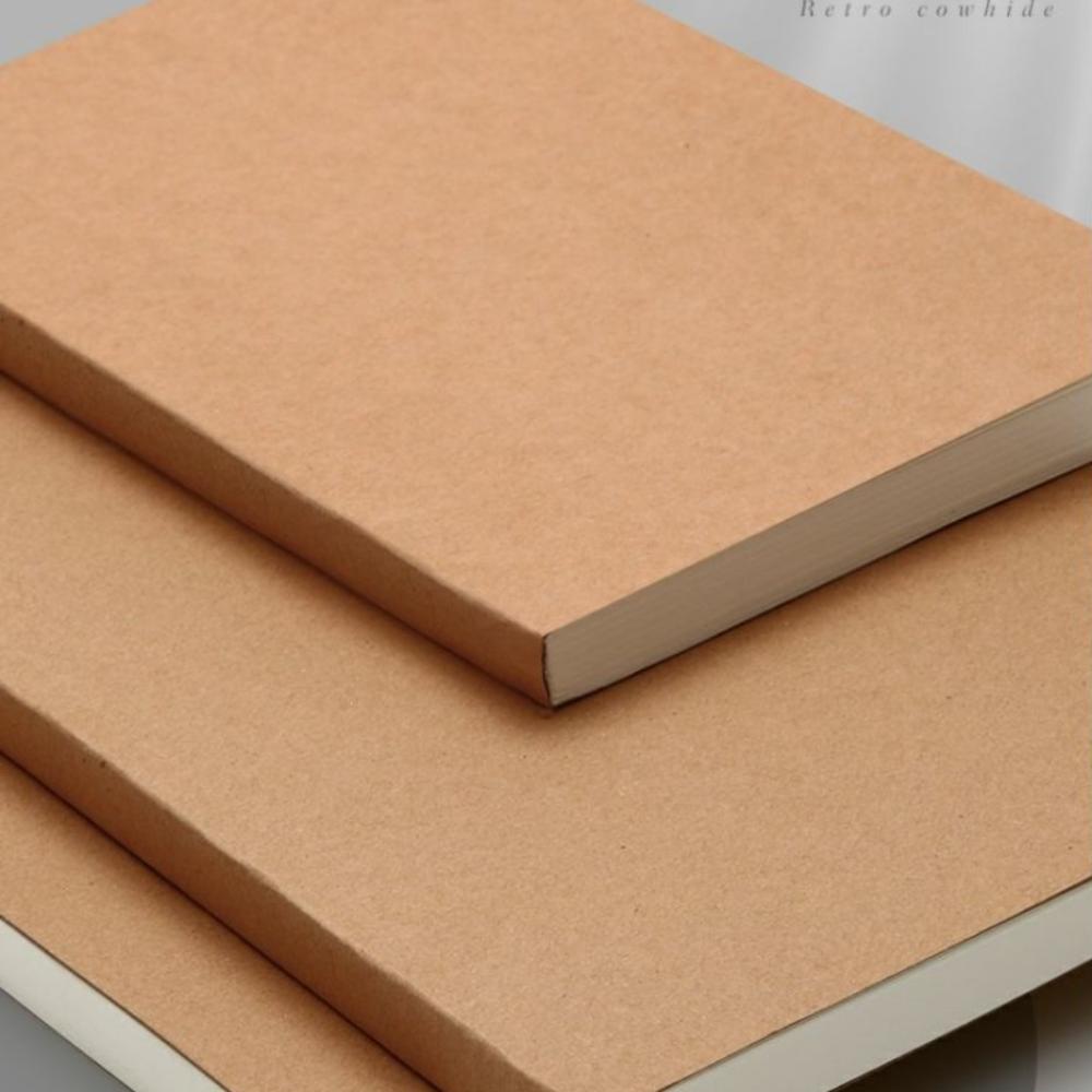 Thick Paper Kraft Paper Notebook Horizontal Line Blank Book Square Line Notebook Study Office