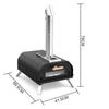 Zhichu Portable 12-Inch Pellet Pizza Oven with Thermometer