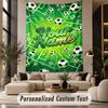 Soccer (28) Theme Custom Tapestry Personalized Custom Name Text Wall Hanging Tapestry Home Decor Background Cloth
