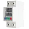 2 Phase DIN Rail Voltmeter Automatic Adjustable Overvoltage Overcurrent Protector Circuit Breaker