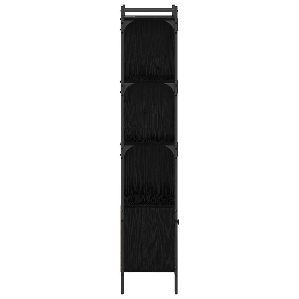 Bookshelf Black Oak Effect 44.5 x 30 x 154.5 cm
