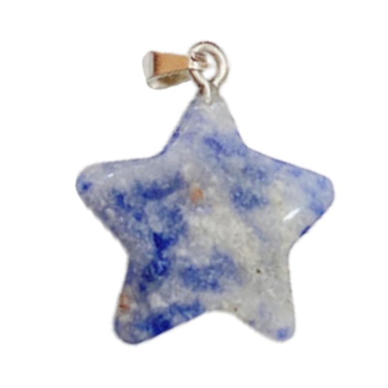 Star Pendant Star Charm Fashion Jewelry Accessory Natural Stone Material Jewelry Findings Perfect Gift for Women Girls