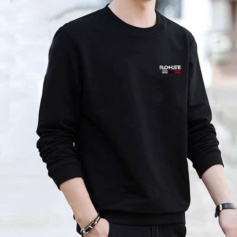 

Осенне-зимняя мужская футболка с длинными рукавами, весенний свитер, мужская свободная рубашка с круглым вырезом, осенняя одежда, верхняя часть прилива 5XL