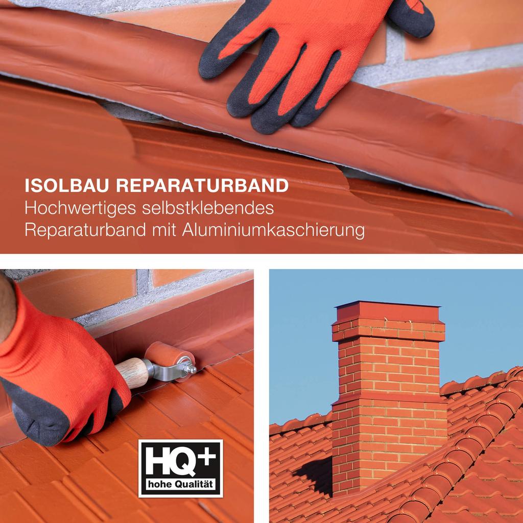 IsolBau Butyl Roofing Tape Reparaturband Anthracite 300mm X 10m