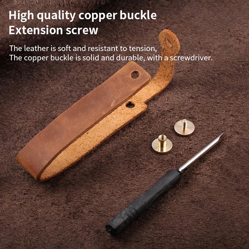 Leather Keychain Car Key Pendant Keyring