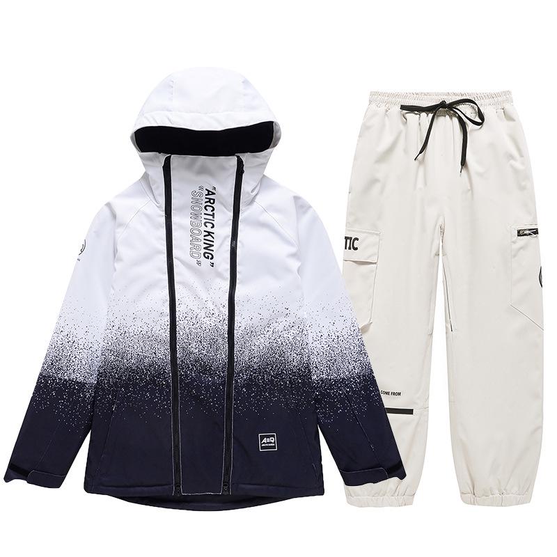 Unisex Winter Ski Suit: Windproof, Water-Repellent Jacket and Pants for Outdoor Snowboarding and Skiing.