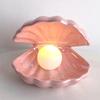 Ceramic Shell Night Lamp Night Lamp Desk Decoration Fantastic Mermaid Fairy Bedroom Night Lamp Storage Lighting | Table Lamps