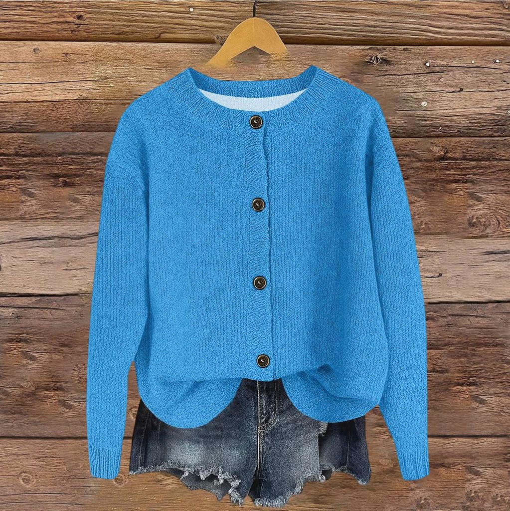 Women's Vintage Knit Button Cardigan Jacket