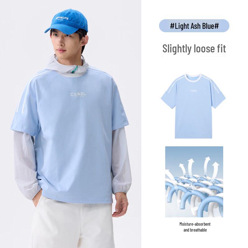 CAMEL Unisex Crew Neck Short Sleeve T-Shirt