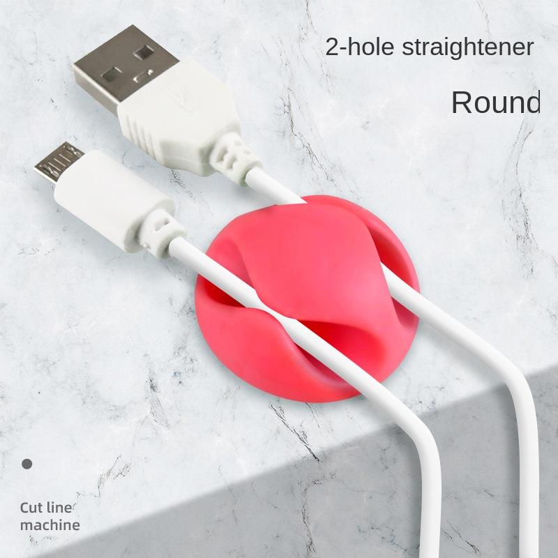 2 teile/satz Kabel Management Wickler Gummi 2 Kabel Halter Clips für Auto Tisch Ladekabel Kopfhörer Kabel Organizer Clips