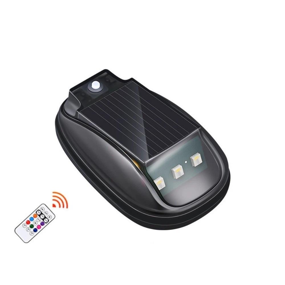 Waterproof Solar LED Flash Light Wireless Roof Strobe Lights Vehicle Safety 1Pc Light