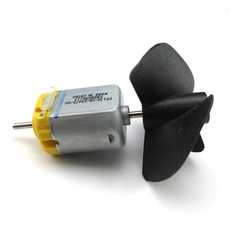 Profession 3-blades Propellers with 2mm Shaft Hole Durable Nylon Paddle for Boat Fan Shape Plastic Paddle