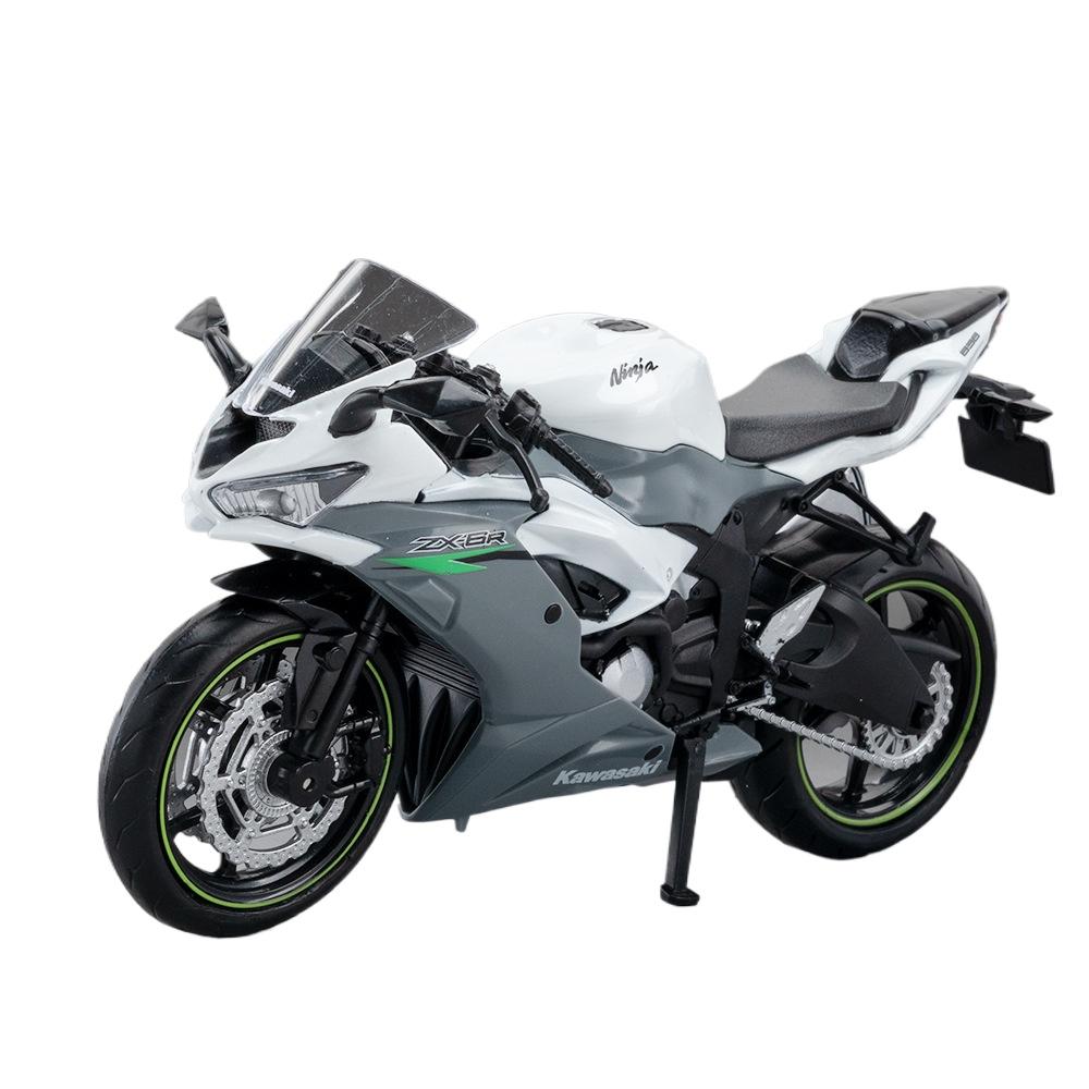 

1/12 Модель мотоцикла Kawasaki Ninja ZX-6R 1:12 RMZ City Металева модель Супер Спорт Мініатюрна Колекція Подарунок для Хлопчика Дітей Дитини сірий колір
