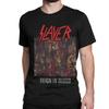 Novità L'Inferno Attende 35° Anniversario Anni '80 Magliette Band Metal Uomo Donna Magliette in Cotone Maglietta Band Slayer Abbigliamento Estivo