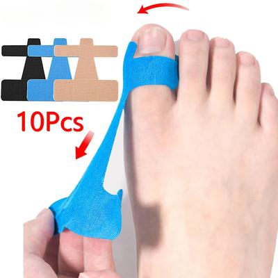 10 STÜCK Ballenzehen-Korrektor & Schmerzlinderung Kinesiologie Sporttape für Ballenzehen & Rasenzehe, Zehenspreizer/Separator/Geradehalter Tape