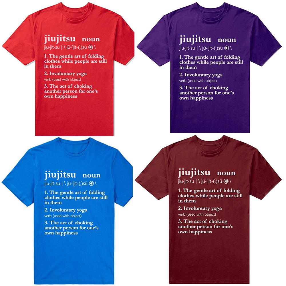 Brazylijskie Jiu Jitsu Zabawne Graficzne Koszulki BJJ Męskie Damskie Modne Codzienne Luźna Koszulka 100% Bawełna Luźna Koszulka Oversize