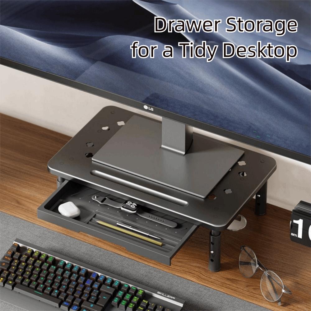 3 Height Adjustable Computer Monitor Riser Computer Monitor Holder  Home Workspace