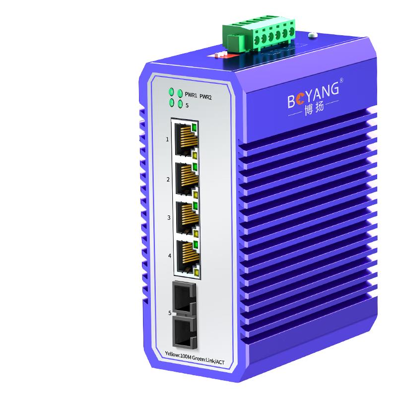 Boyang Industrial 100Mbps Fiber Optic Ethernet Converters