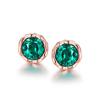Multicolor Gemstone Stud Earrings Hypoallergenic Lightweight Design For Sensitive Skin Daily Wear Sparkling Jewelry