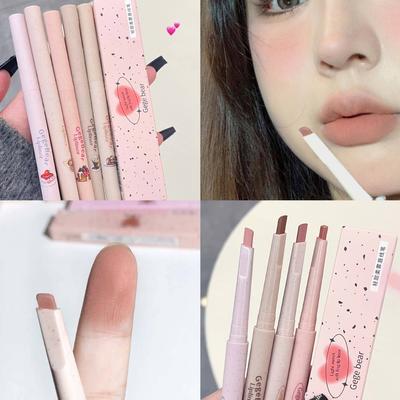 Sweet and Soft Matte Lip Liner Outlines the Lip Shape, Long-lasting and Non-fading Nude Pink Lip Pencil